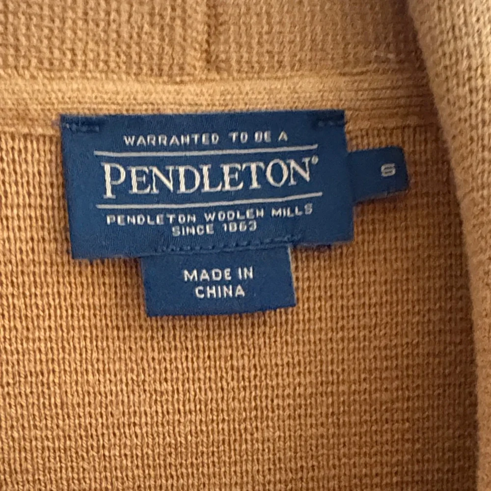 Pendleton Tan Embroidered Women's Cardigan - Picture 4 of 11